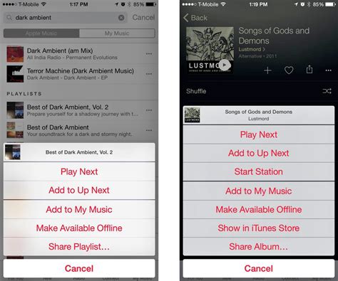 how to make music available offline